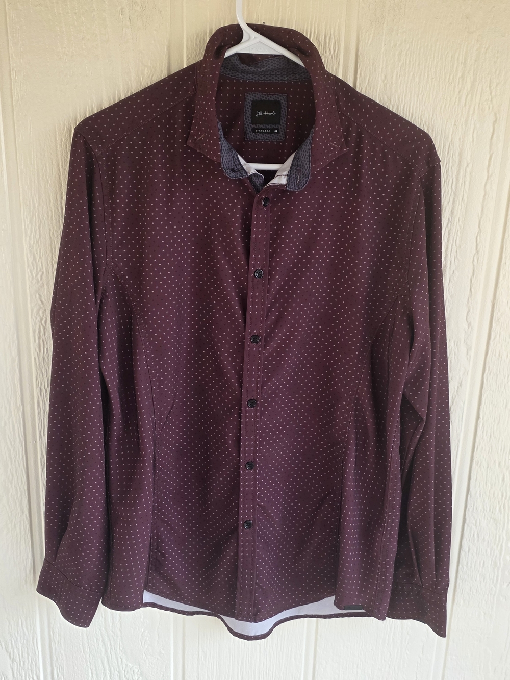 Men’s J.B. Holt By Buckle Burgundy Dot Button-Down Shirt